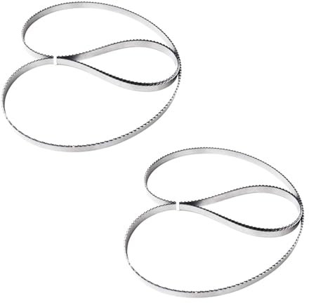 dvkGKLVq Bandsägeblätter, Metallbandsäge, 2 Stück 2040 x 16 x 0,5 mm Bandsägeblatt 80 x 0,63 x 0,02 4 TPI Sägeblätter Lebensmittel-Bandsägeblätter for Schneiden von Fleisch und gefrorenem Fisch
