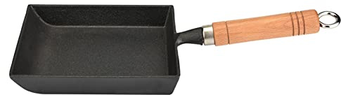Cocoarm Tamagoyaki Pan Cast Iron Frying Pan Wooden Handle Tamagoyaki Frying Pan Japanese Omelette Pan Japanese Egg Pan Works On Gas, tamagoyaki pan, tamagoyaki pfanne