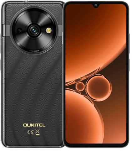 OUKITEL C59 Smartphone Android 15, 10000mAh Telefono Cellulare 2025, 16GB +128GB/1TB Telefoni, 6.88 HD+ 90Hz Smartphone, 13MP+5MP Cellulari, Torcia 120 Lumen/4G Dual SIM/Fingerprint/Face ID/OTG/GPS