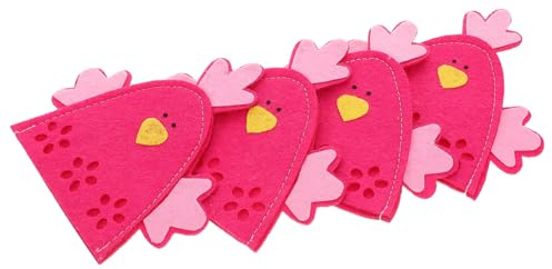 NUOBESTY 4pezzi Copriuova Forma di di Sacchetti per Conservare Uova di Coperture Decorative per Uova Contenitori Riutilizzabili Decorazioni per Feste Pasquali Portauova Decorativo