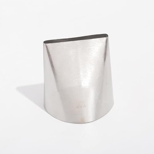 Cake Icer Tips Large Decorating Icing Tips, Crumb Coat Piping Tips for Cake Decorating, Decorating Tools, Icing Piping Tips (Silver, #201)