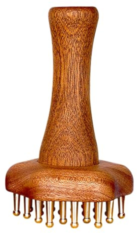 Pincel De Masajes - Meridian Massage Brush | Cepillos De Aceite Esenciales De Madera, Cepillos De Presión Meridianos De La Cabeza, Masajeador De Combate Ergonómico Profesional Para Las Piernas, Espald