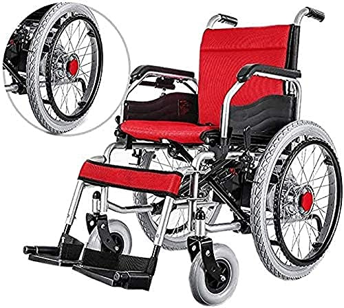 CCKUYT Carrozzine elettriche elettriche Walking Aaid per Adulti, motorizzate, Pieghevoli, Leggere, per transito, Design Leggero e Pieghevole dello Scooter Elettrico