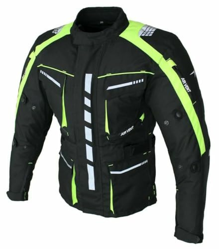 ALPHA SPEEDS Motorrad Textiljacke Biker Wasserdicht Motorcycle Touring Jacket Protektoren Racing Thermofutte herausnehmbar Protector Jacket