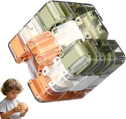 3D Labyrinth Würfel, 3D Maze Cube Komplexes Labyrinth Puzzle Mit Rollenden Kugeln, Großer Labyrinth 3 D Puzzle Würfel, Zauberwürfel Spielzeug Interaktives (7CM)