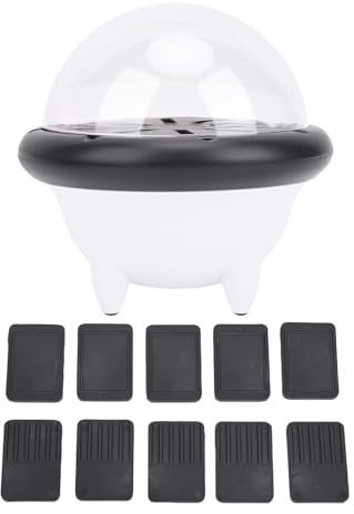 10 spelkortshållare Bärbar lagringsorganisator för handhållen konsol Skyddsfodral med anti-skrapa design (Schwarz Weiß)