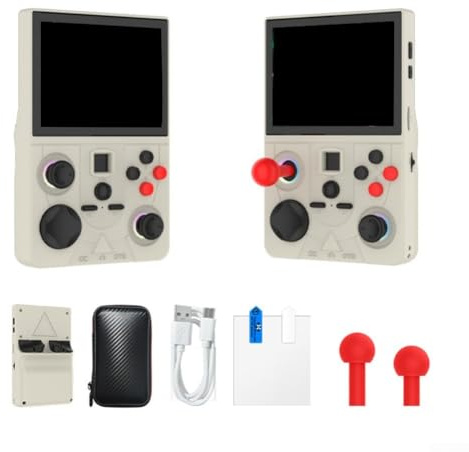 Console di gioco portatile, schermo HD da 3,5 pollici Open Source WiFi Retro Gaming Multiplayer dispositivo portatile a vibrazione (grigio)