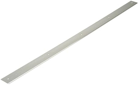 cyclingcolors 1x Jonction plan de travail 38mm profilé baguette de finition rayon 0mm 900mm, gauche aspect inox