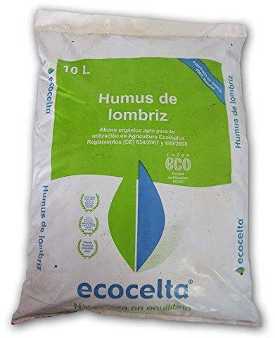 Ecocelta Humus de lombriz 40 l, Negro, 30x25x60 cm, ZA32
