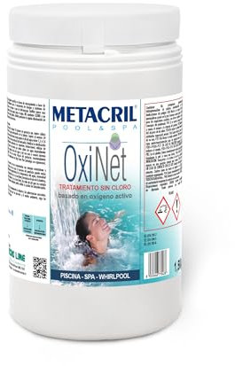 Metacril OxiNet, Ossigeno in Micro granuli ideale per Piscina o Spa Idromassaggio di qualsiasi marca o modello - 1,5 Kg