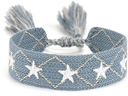 Generisch gewebtes Armband, Freundschaftsarmband, Webarmband, besticktes Armband