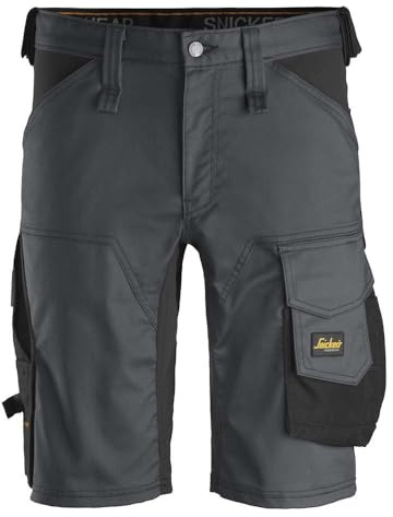 Snickers Workwear AllroundWork Grå Stål-Svart Storlek 54, Ej tillämpligt