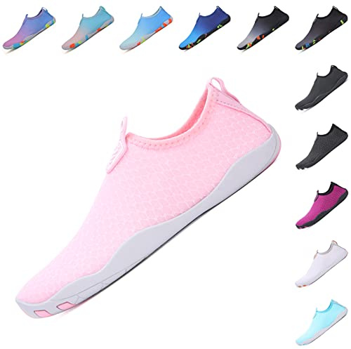 Baofular Badeschuhe Damen Herren Wasserschuhe Schwimmschuhe Sommer Strandschuhe Schnell Trocknend Aquaschuhe Surfschuhe für Meer, Gr. 35-46