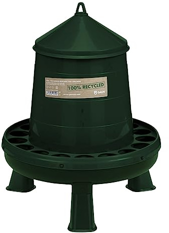Nobby Geflügel Futterautomat Recycle mit Füßen Kunststoff 4 kg, Ø 33 x 37,5 cm