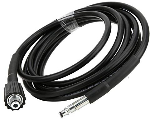 Manguera de lavado de alta presión de 5 m, conexión rápida, resistente a las torceduras, conectores roscados M22, reemplazo de arandela, manguera de extensión de lavado eléctrico de 5800 psi para