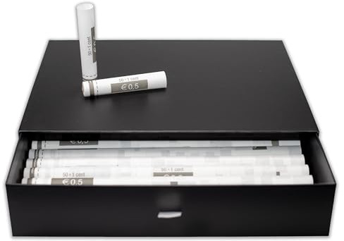 effektivo Euro mynthylsor av papper för 1 cent mynt, 288 stycken i låda