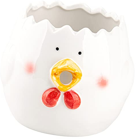 LABRIMP Ceramic Egg Yolk White Separator Funny Chicken Egg Separator Kitchen Tool