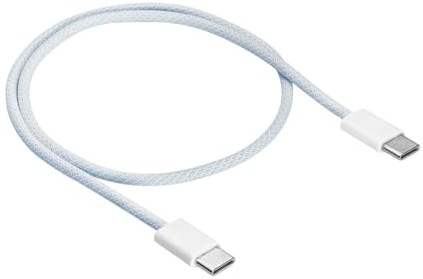 AKYGA AK-USB-50 - Cavo USB C 60 W, ricarica rapida per iPhone 15, iPad Pro Samsung Galaxy, compatibilità universale, cavo dati (50 cm), colore: Bianco