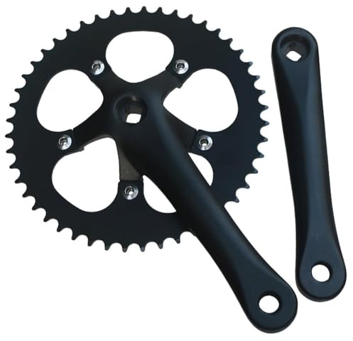 Vierkant-Kurbelgarnitur, 170 Mm, 110BCD, Rennrad-Kurbelarm-Set Mit 44T, 46T, 48T Kettenblatt-Set, Kurbel Aus Aluminiumlegierung Und Stahl-Kettenblatt, Cran, Fahrrad Kurbel 44T