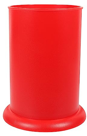 Ciieeo Porte-baguettes De Cuisine Porte-ustensiles De Cuisine Pour Comptoir Coutellerie Panier à Baguettes Pot à Ustensiles De Bar Marmite à Baguettes Porte-cuillère Rouge Plastique