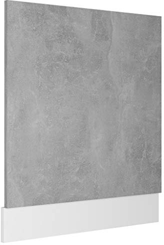 HETFTJN Armadietto Cucina Armadietto da Esterno Mobile per Cucina Mobiletto Bagno Salvaspazio - Pannello Lavastoviglie Grigio Cemento 59,5x3x67 cm Multistrato per Cucina Esterno Camera Da Letto Bagno