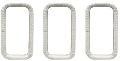 FarBoat 6Pcs Gutter Downspout Extensions Rubber Gutter Brackets Downspout Drain Nozzle Sleeve for Your Garden, White