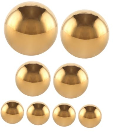 JOINPAYA 8 Stück Teichkugeln Schwimmend aus Edelstahl Spiegelpolierte Reflektierende Hohlkugeln für Garten und Außendekoration mit Glänzendem Stilvollem Design