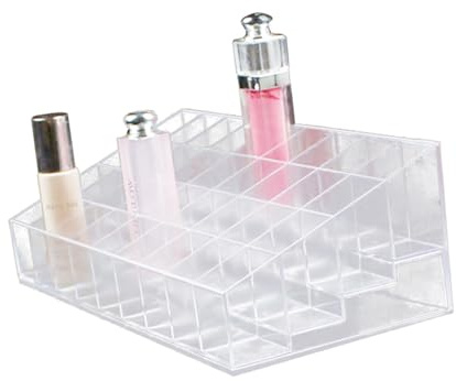LRXIYODE cosmetici Organizzatore rossetto trasparente cosmetico organizzatore rack archiviazione rossetto per organizer