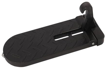 estribo vehículo escalera techo coche De 440 libras, con pestillo de puerta, soporte con gancho para techo y pedales, compatible con la mayoría de los accesorios de camioneta SUV.(Extended Pedals 1)