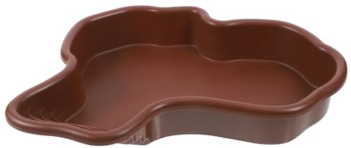 WEKAMOS Bassine pour Tortue Grosse Taille en Matériau Solide sans Drainage Accessoire pour Habitat de Tortues Bol d'eau Polyvalent pour Baignade et Alimentation des Reptiles