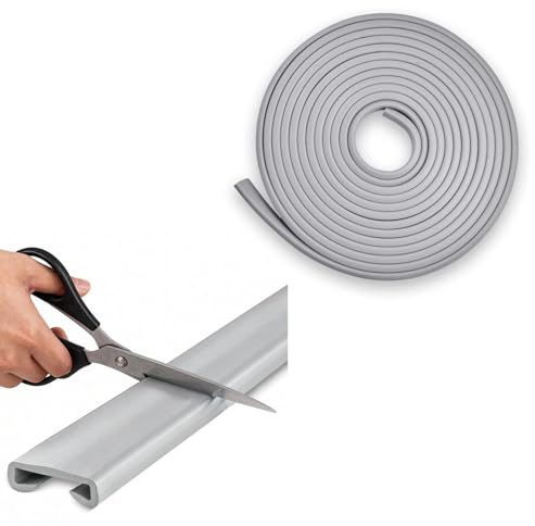 Rutschfester Treppenhandlaufschutz, PVC Kunststoff Handlauf Treppenhandlauf 40x8 Mm, PVC Kunststoff Handlauf Für Treppengeländer Gummis, 10m