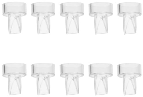 Pièces de Tire-lait à Clapet Anti-retour en Silicone, Lot de 10 | Collecte du Lait, Usage Sûr sans Bavure, pour Parent et Bébé, Accessoires Compatibles pour Alimentation