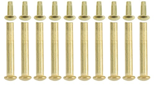 Rivetto 10 Set in Acciaio Inox Oro, per Ventaglio Pieghevole | Foro da 3mm, Montaggio Semplice, Ricambio Stabile per Manutenzione e Sostituzione