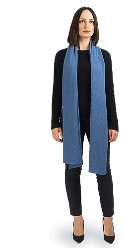 Dalle Piane Cashmere Damen Schal Breit 100% Kaschmir | Halstuch für Büro, Abend und Reisen, 200x35 cm, vier Jahreszeiten, Geschenk für Sie, Made in Italy