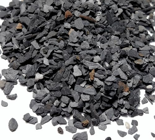 Natural Slate Stone Coarse Sand Less than 1/8 - USA Sourced and Packaged for Basing Models, Wargaming, Mosaic Stone Art, Crafts, Bonsai, Succulents, Miniature or Fairy Gardens (8 ounces)