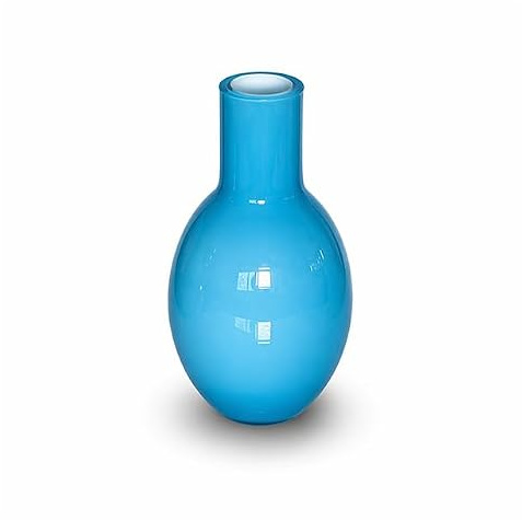 Paulnagel Überfang-Vase, türkis, Daisy