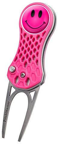 Asbri Golf Gift, Smiley Pitch Mark Werkstätten, Unisex, PM-VEN-PNK-SMI, Rose, Nicht zutreffend