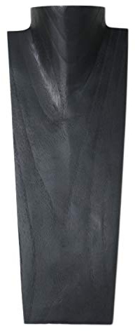 ART-CRAFT Halskettenständer Schmuckständer Halskettendisplay Schmuckbüste aus Holz schwarz 40 cm