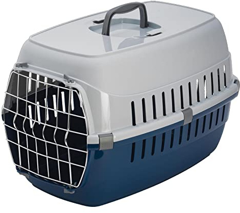 CAT CENTRE Pet Transport Carrier, Cat Dog Kitten Puppy Travel Box Cage