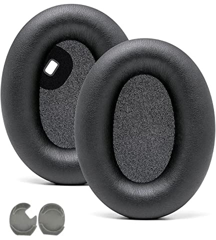 Replacement WH1000XM4 Earpads for Sony WH-1000XM4 Over-Ear Headphones, Compatibel WH1000XM4 Ear Cushions with Softer Protein Leather, Noise Isolation Memory Foam, Black