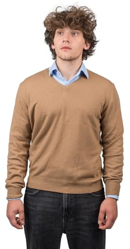 DALLE PIANE CASHMERE - Col en V en Cachemire mélangé, Made in Italy - Homme