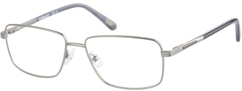 Caterpillar CAT Lunettes de vue pour homme en option avec teinte de lunettes de soleil ou filtre à lumière bleue, carré, fabriquées en métal, modèle : CTO-3006-005 (étui à lunettes inclus)