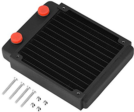 Radiateur en Cuivre, Dissipateur de Chaleur, Ordinateur, Refroidissement par Eau, échangeur de Chaleur Liquide (120mm)
