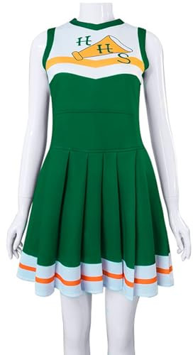 Windskids Chrissy Cosplay Cheerleader Kostüm Damen Hawkins High School Basketball Cheerleading Chrissy Uniform Kleid für Halloween Karneval Party Maskerade Performance Verkleidung