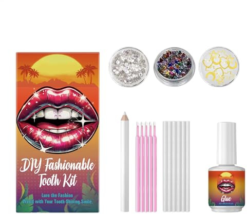 Kit di gioielli per denti – Gioielli per denti gemme di affascinante – gioielli per denti ricchi stili di artificiale per donne, fidanzata, madre, moglie