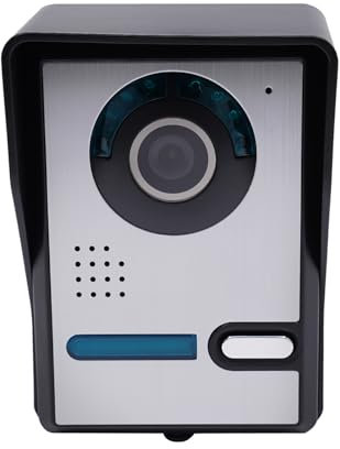 4 fili da 7, videocitofono, porta campanello con fotocamera 2 casa familiare, citofono monitor, fotocamera con visione notturna, 16 suonerie, sblocco tramite monitor