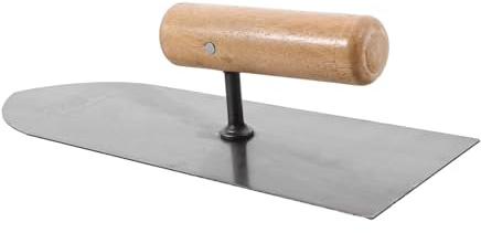 NUOBESTY Edelstahl Trockenbau Glättkelle Mit Holzgriff Tragbares Glättwerkzeug Für Gipskartonplatten Und Wandplatten Handliches Trockenbau Spachtel Für Renovierung Und Reparatur
