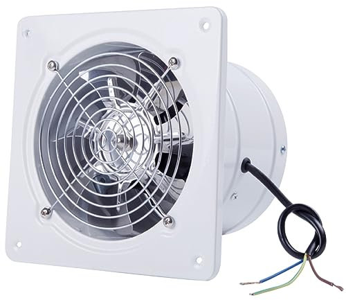 Operitacx Ventilatore Scarico Da 6 Pollici Per Bagno Ventilatore a Parete Bianco Schermo Protezione Motore Robusto e Basso Rumore Per Cucina e Wc
