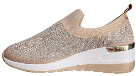 SHOBDW Zapatillas De Deporte Mujer con Y Cuña para Malla Transpirables Invierno Deportivas Casa Verano Casual Vestir Deportes Impermeables Negras Mulher Blancas Niño