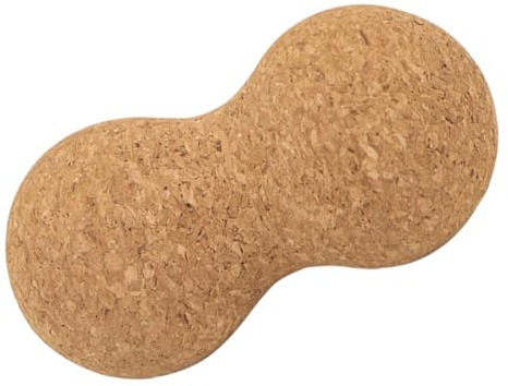 BEBEMOKO Natürlicher Kork Massageball zur Faszienentspannung mit Hoher Dichte Einzigartiges Design für Rücken und Fußmassage Jederzeit Überall Einsetzbar